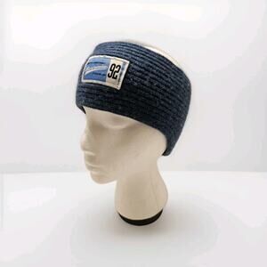 Abercrombie &Fitch Vintage Blue 92 Headband Ear Warmer Winter Skiing Wool Y2K